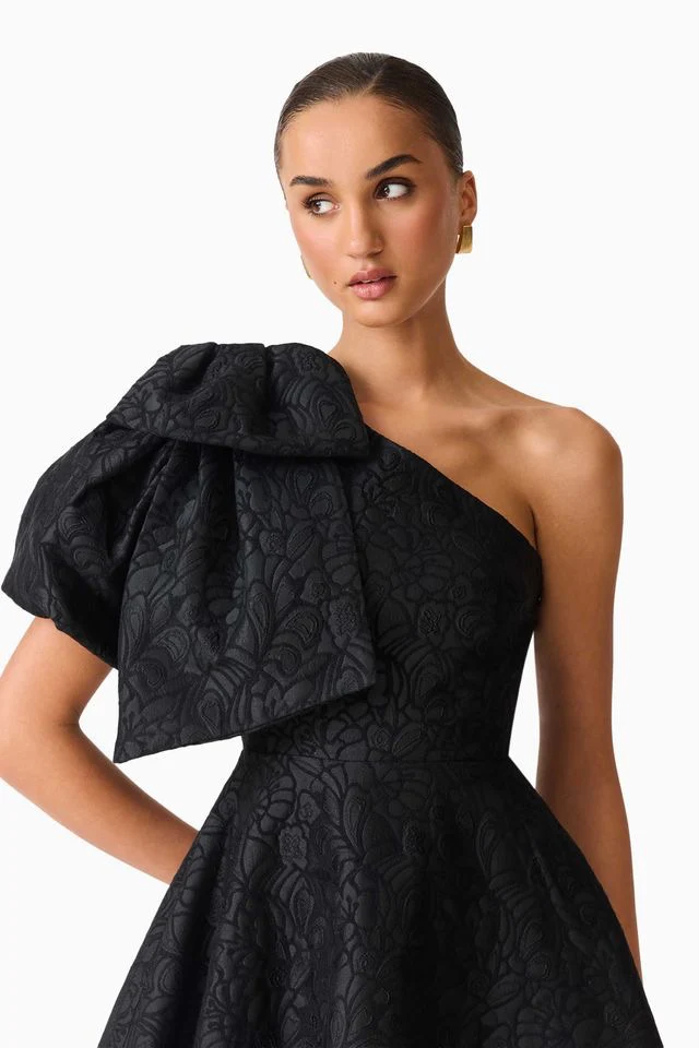 Elliatt Saffron Asym Mini Dress - Black - Image 5