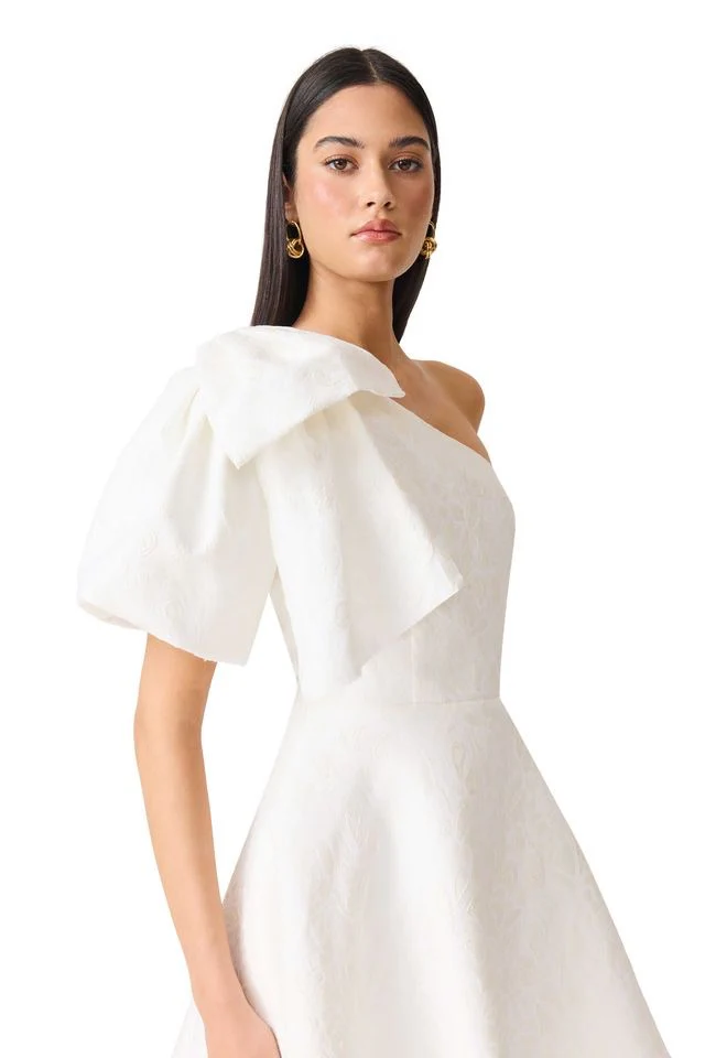 Elliatt Saffron Asym Mini Dress - White - Image 5