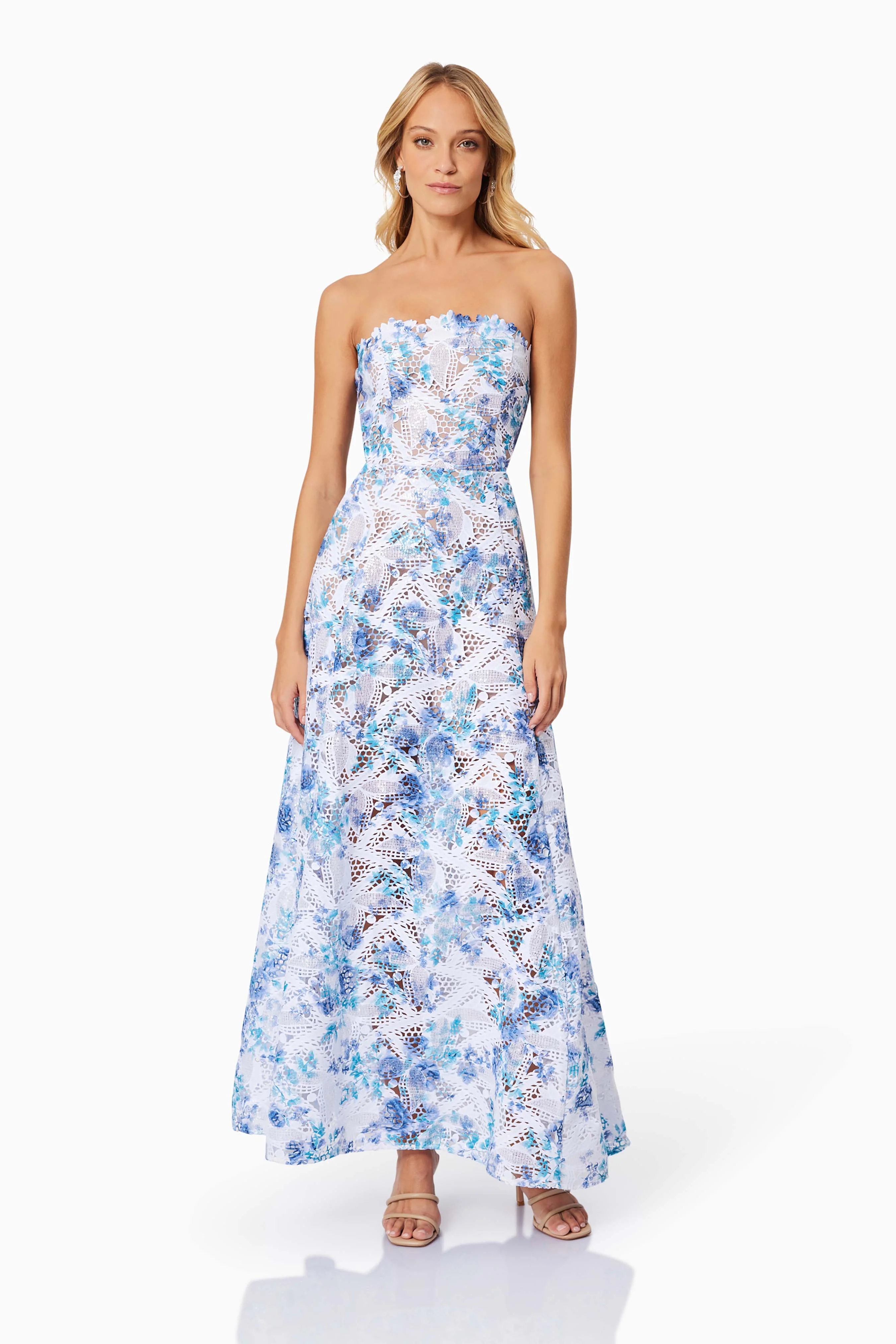 Elliatt Savannah Maxi Dress - Blue Multi - Image 5