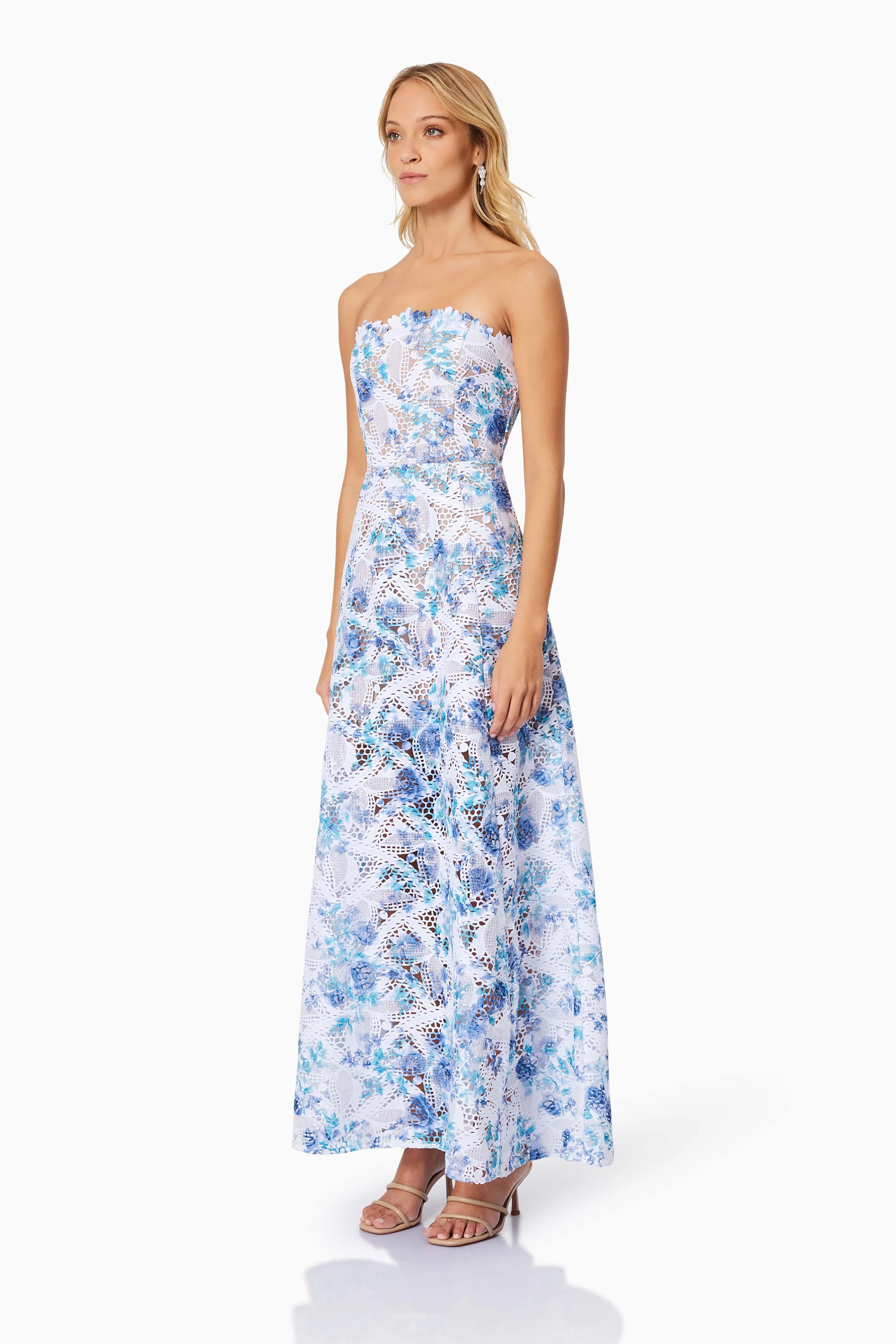 Elliatt Savannah Maxi Dress - Blue Multi - Image 6