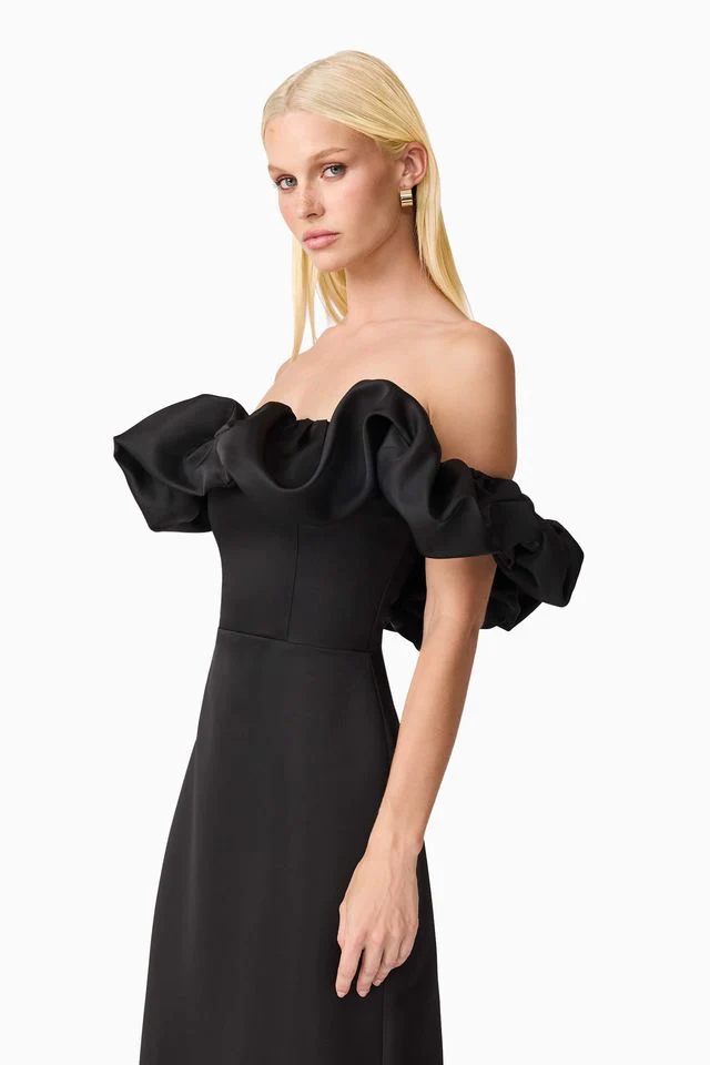 Elliatt Sharon Midi Dress - Black - Image 5