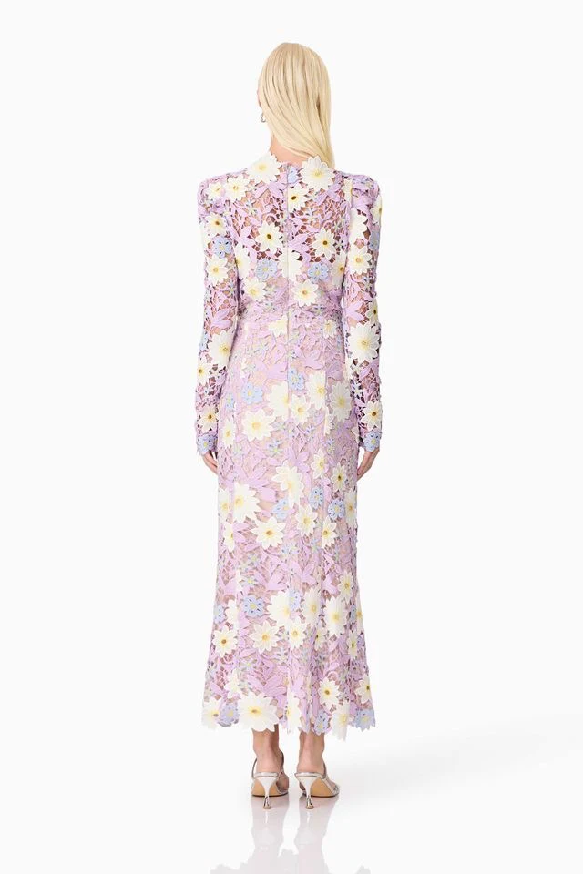 Elliatt Sigrid Midi Dress - Lilac Multi - Image 5