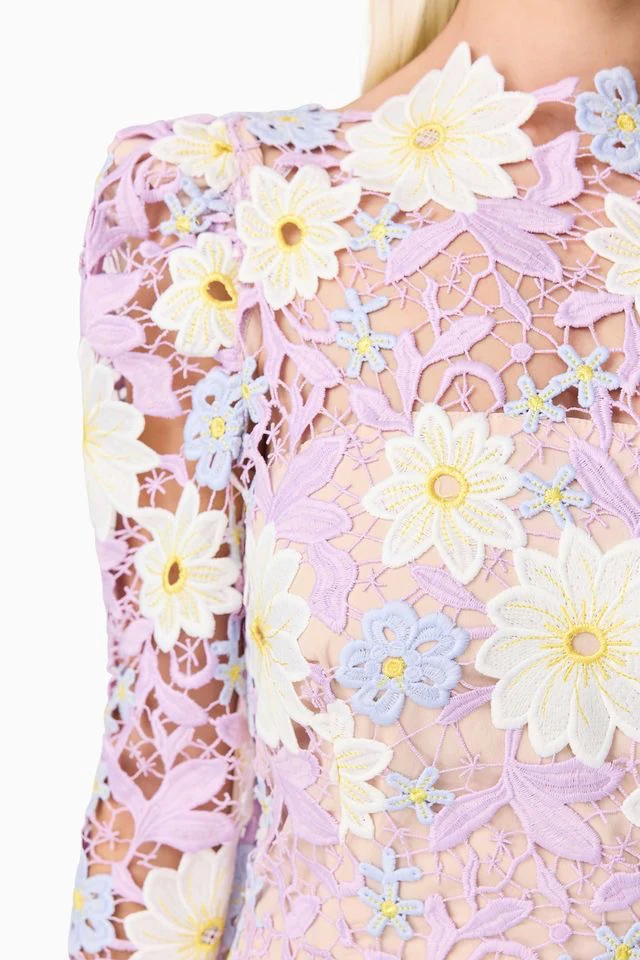 Elliatt Sigrid Midi Dress - Lilac Multi - Image 6