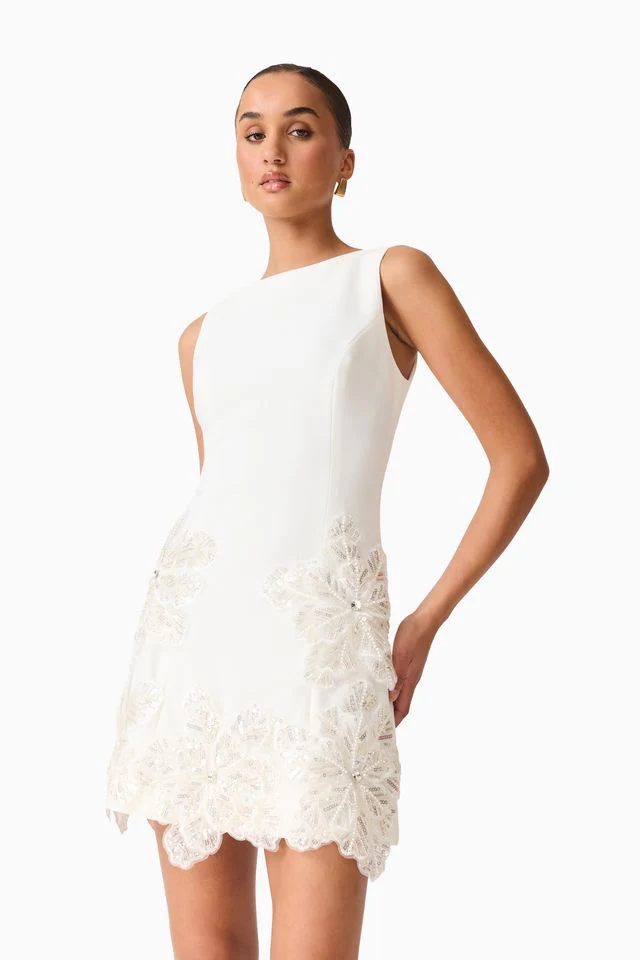 Elliatt Skye Mini Dress - White - Image 4