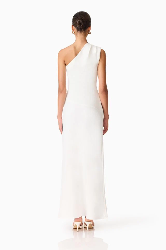 Elliatt Skye One Shoulder Gown - White - Image 7