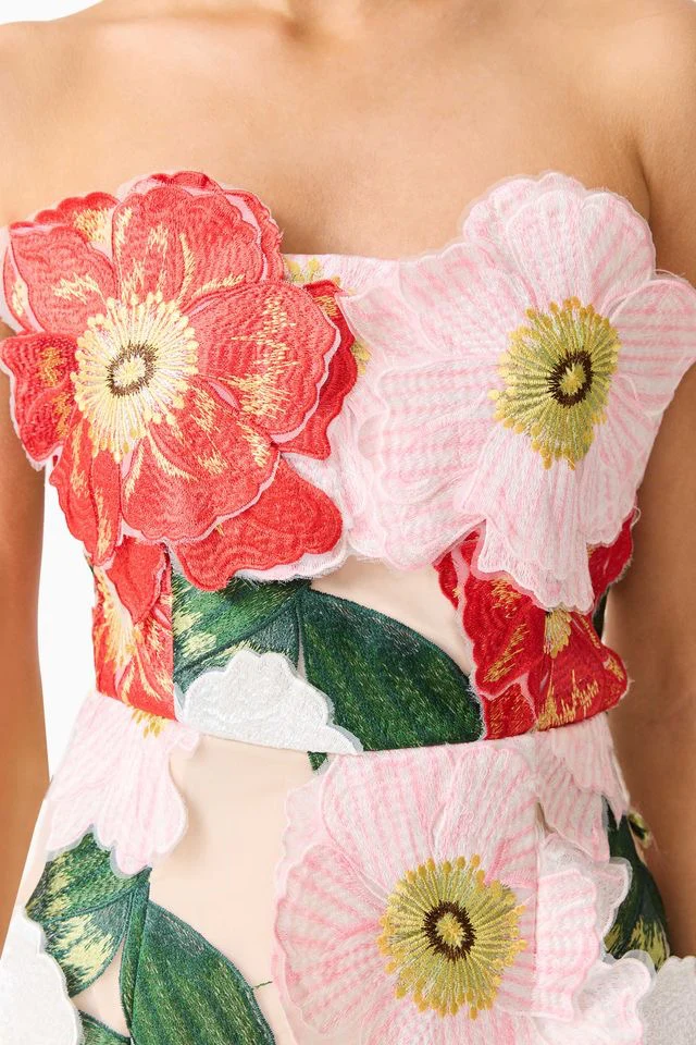 Elliatt Solara Mini Dress - Red & Pink Multi - Image 7