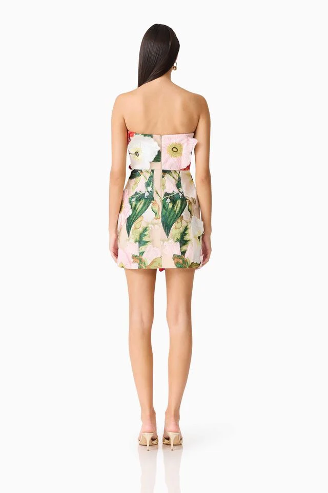 Elliatt Solara Mini Dress - Red & Pink Multi - Image 8