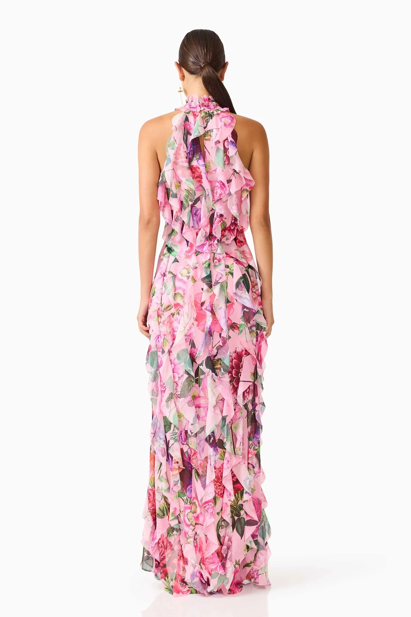Elliatt Solene Gown - Pink Floral - Image 4