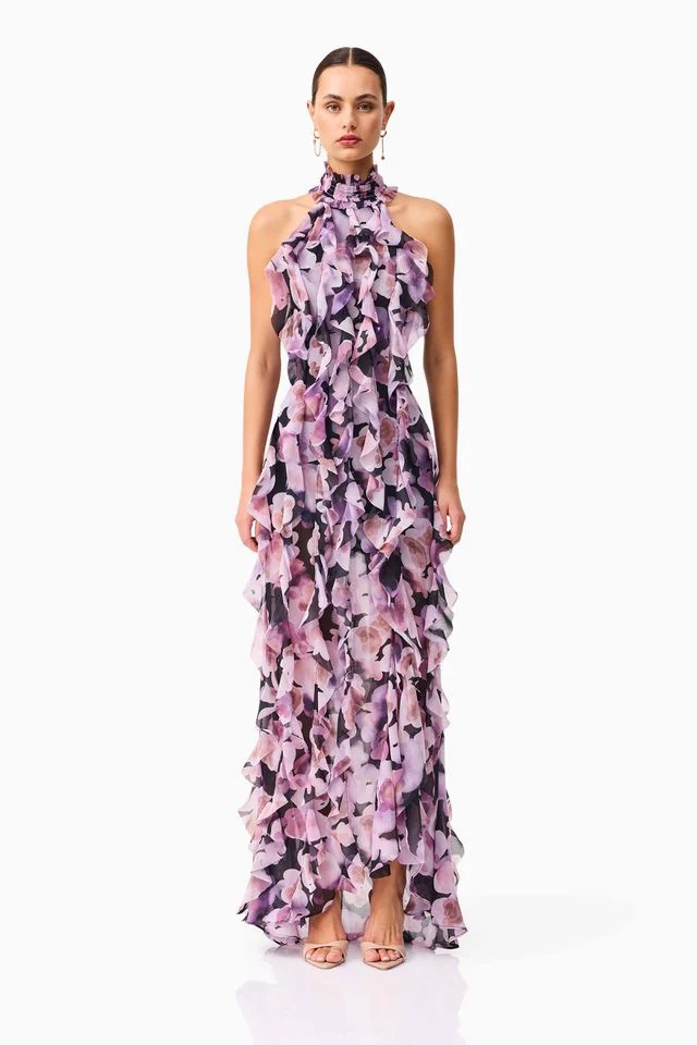 Elliatt Solene Gown - Purple Floral