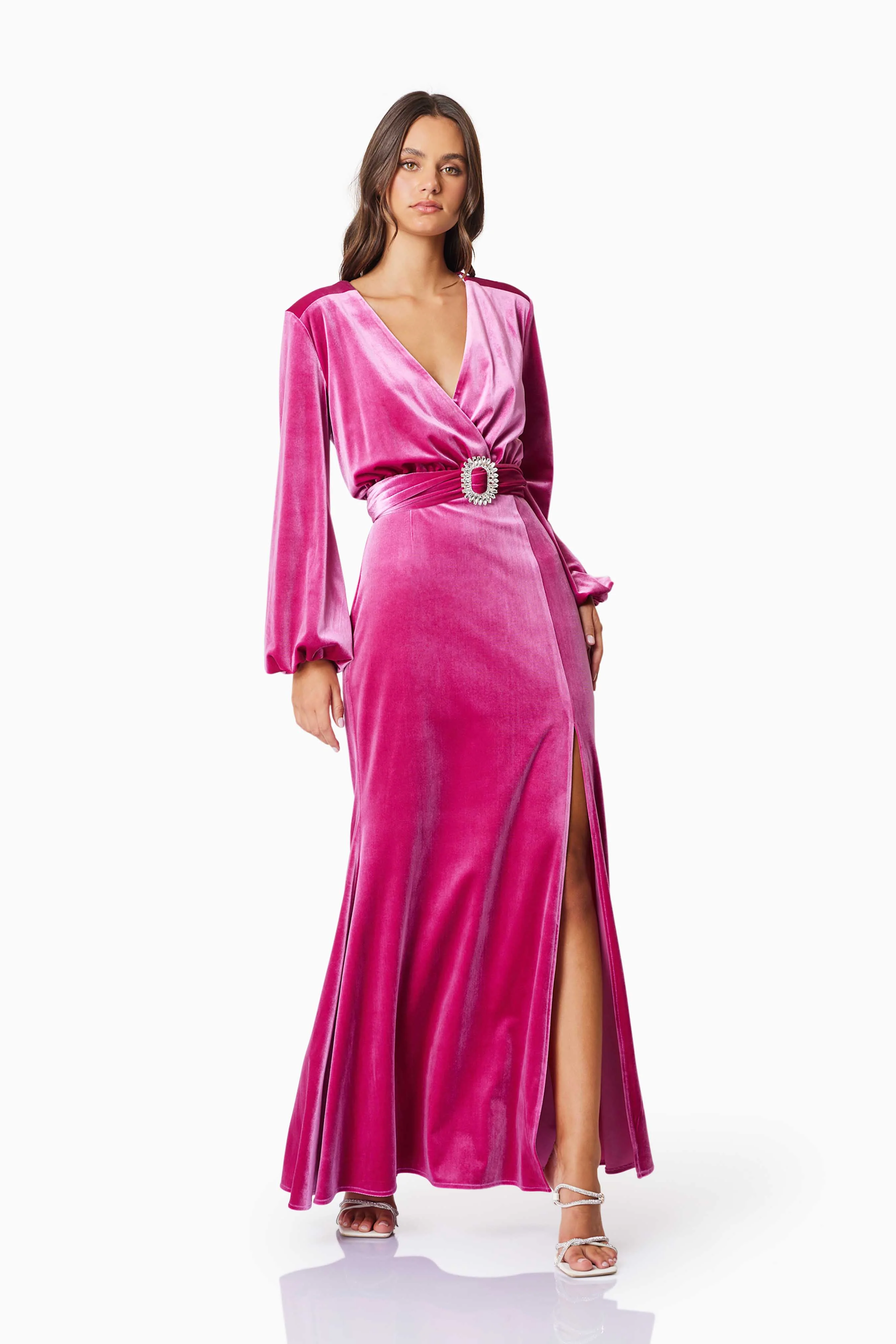 Elliatt Solene Maxi Dress - Cerise - Image 2
