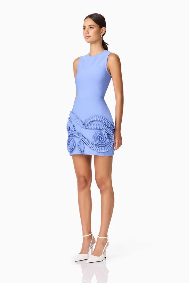Elliatt Sonya Mini Dress - Blue - Image 2