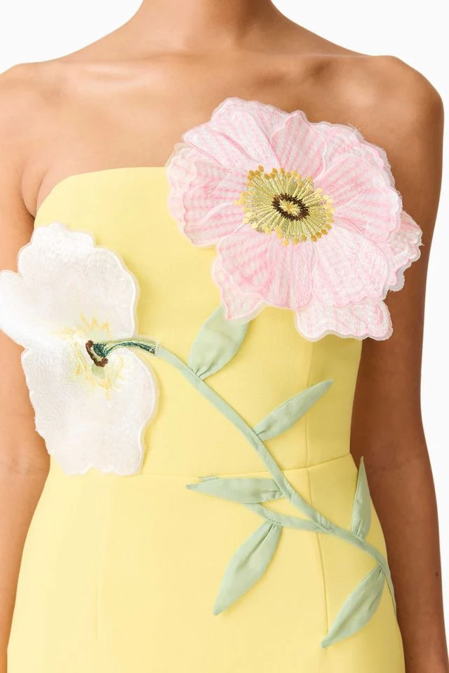 Elliatt Hope Midi Dress - Yellow - Image 6