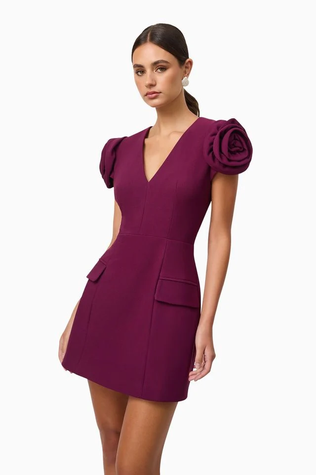 Elliatt Theresa Mini Dress - Grape - Image 4
