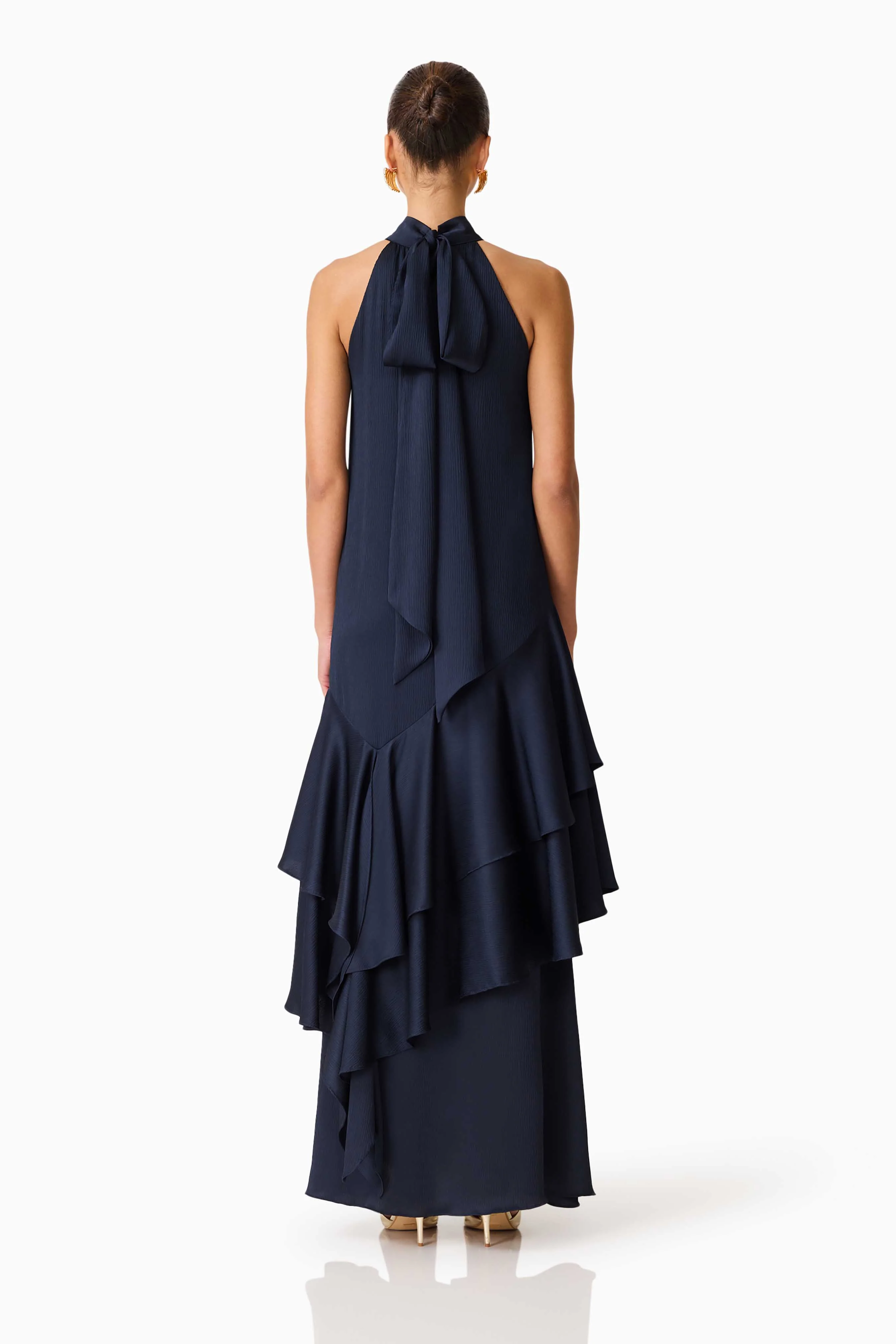 Elliatt Varella Halterneck Gown - Navy - Image 5
