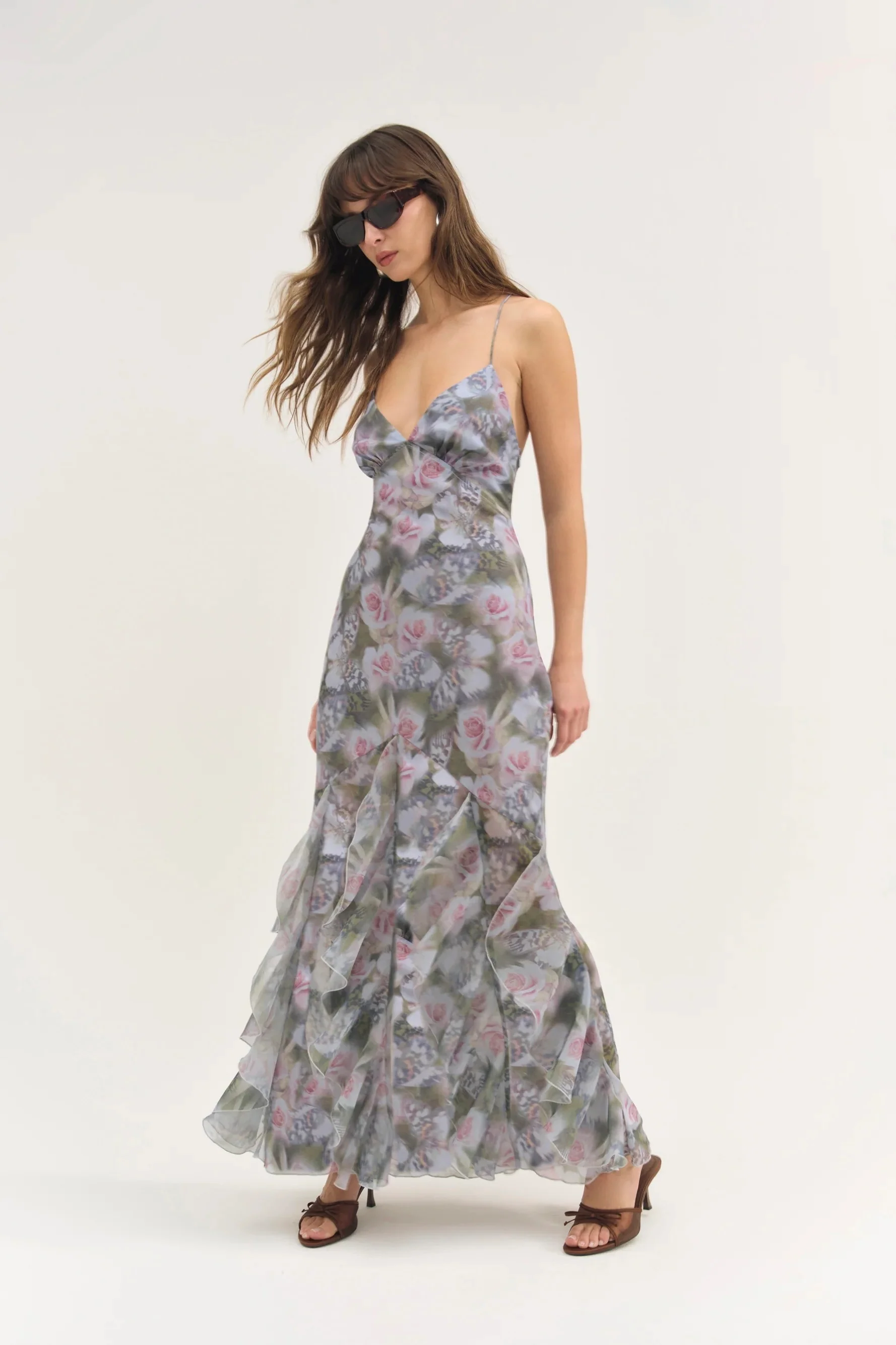 For Love & Lemons Elea Maxi Dress - Purple - Image 2