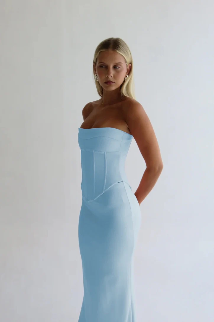 Hntr the Label Louie Gown - Baby Blue - Image 2
