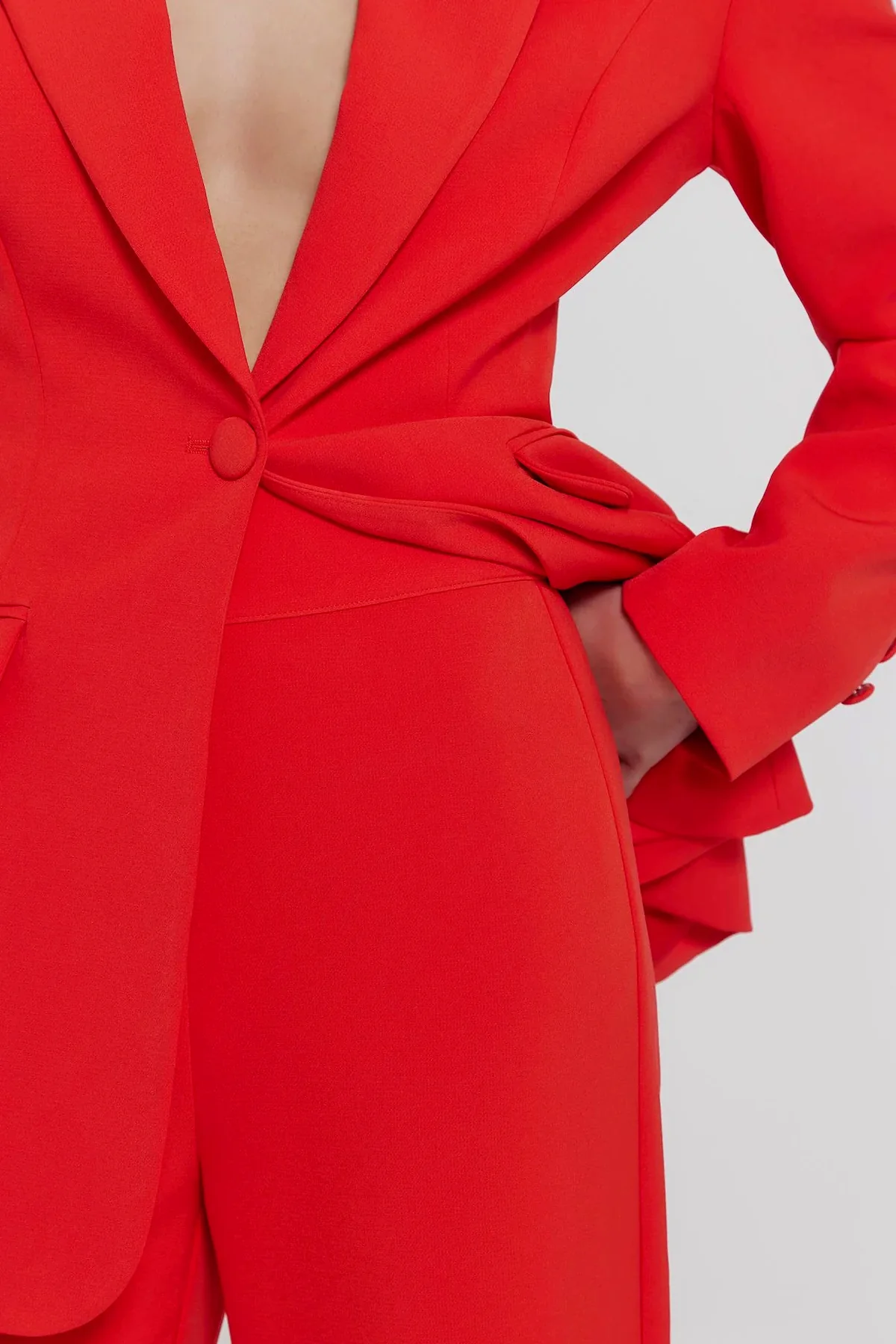 Kianna Sienna Blazer - Red - Image 4