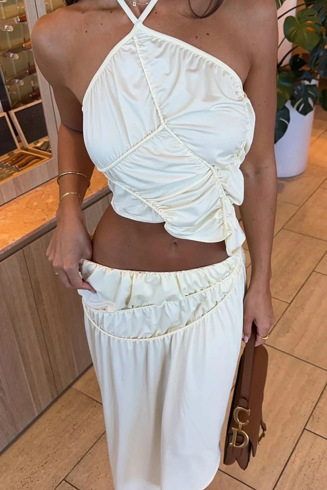 Koster Kulture Fleur Skirt - Cream - Image 8