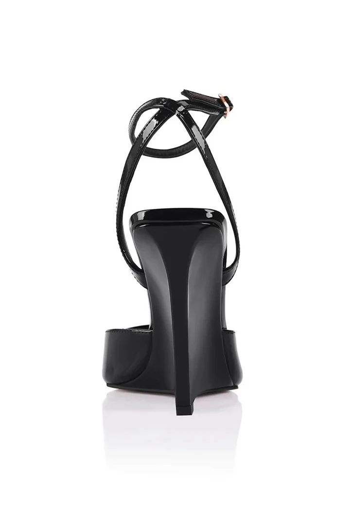 Lana Wilkinson Mona Wedge - Black Patent Leather - Image 4