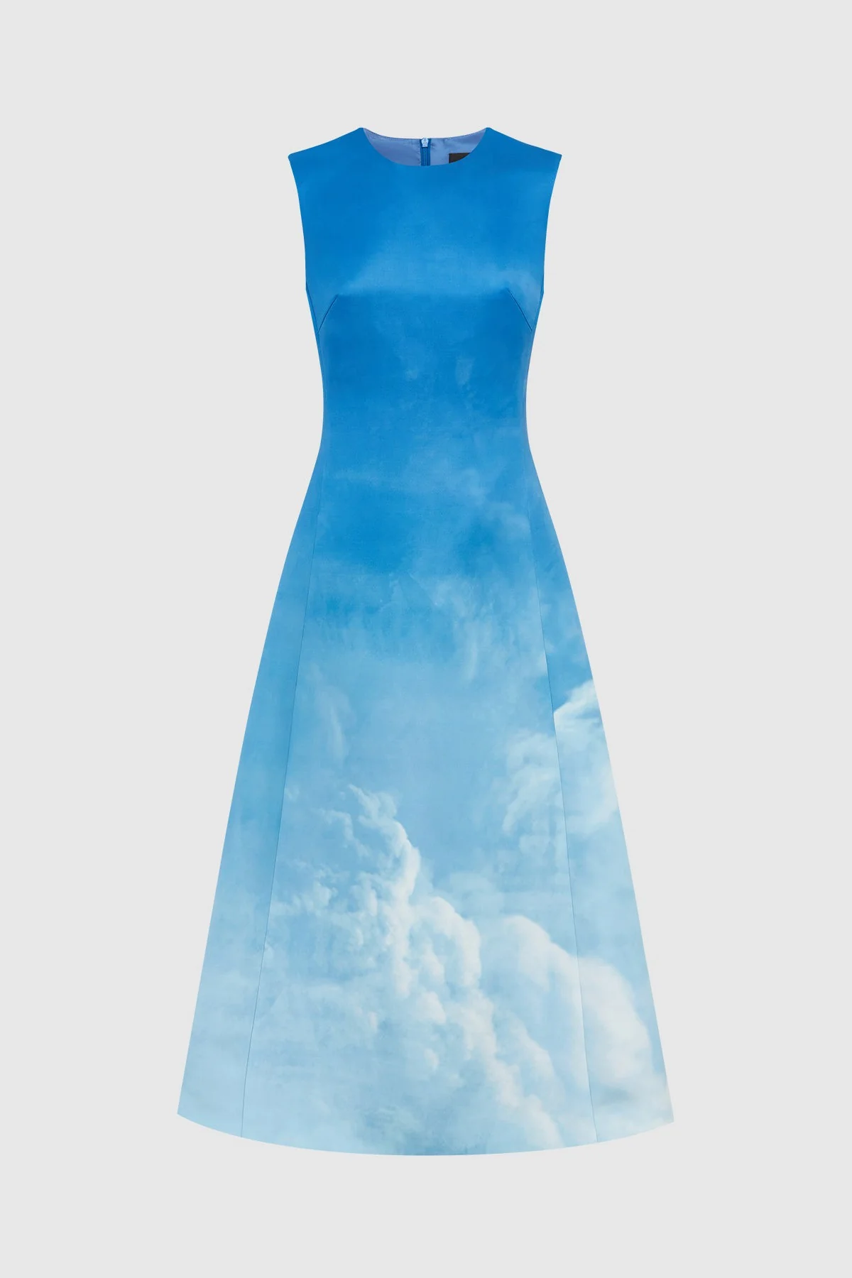 Leo Lin Cleo Sleeveless Midi Dress - Aerial Print - Image 4