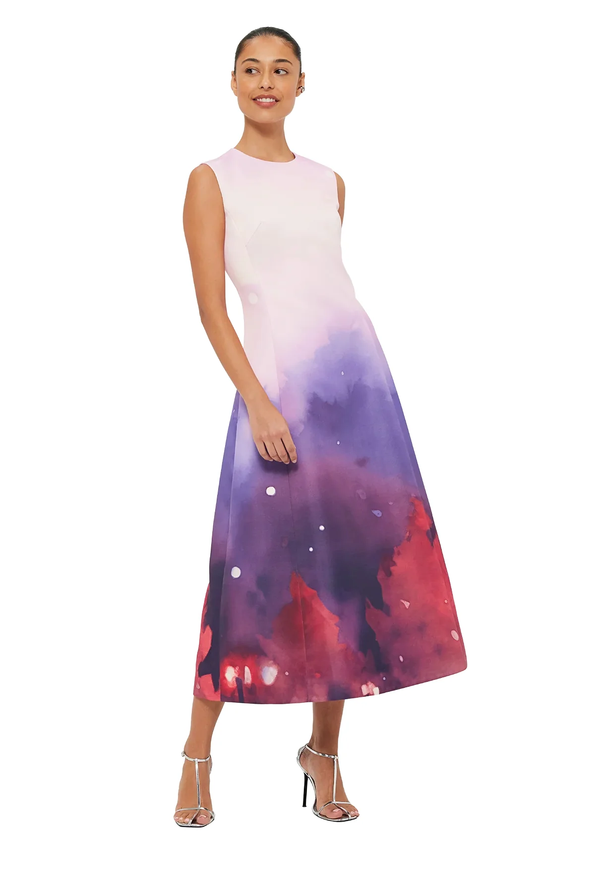 Leo Lin Cleo Sleeveless Midi Dress - Fairground Print - Image 4