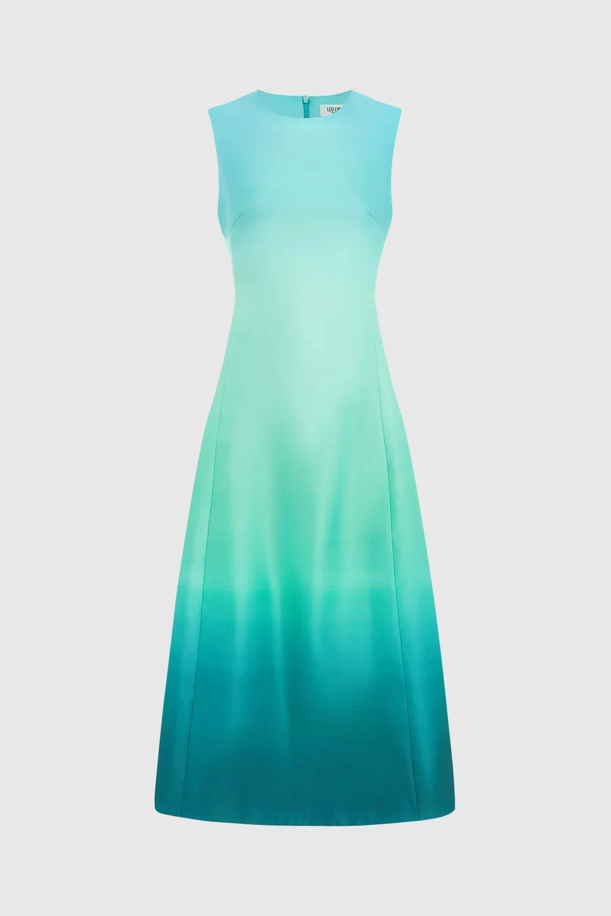 Leo Lin Cleo Sleeveless Midi Dress - Ombre Aqua - Image 5
