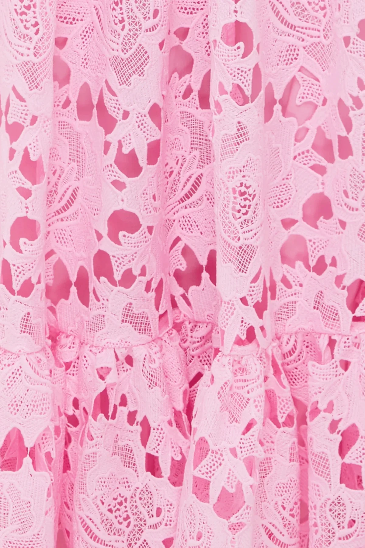 Leo Lin Emilia Lace Bustier Midi Dress - Candy Pink - Image 6