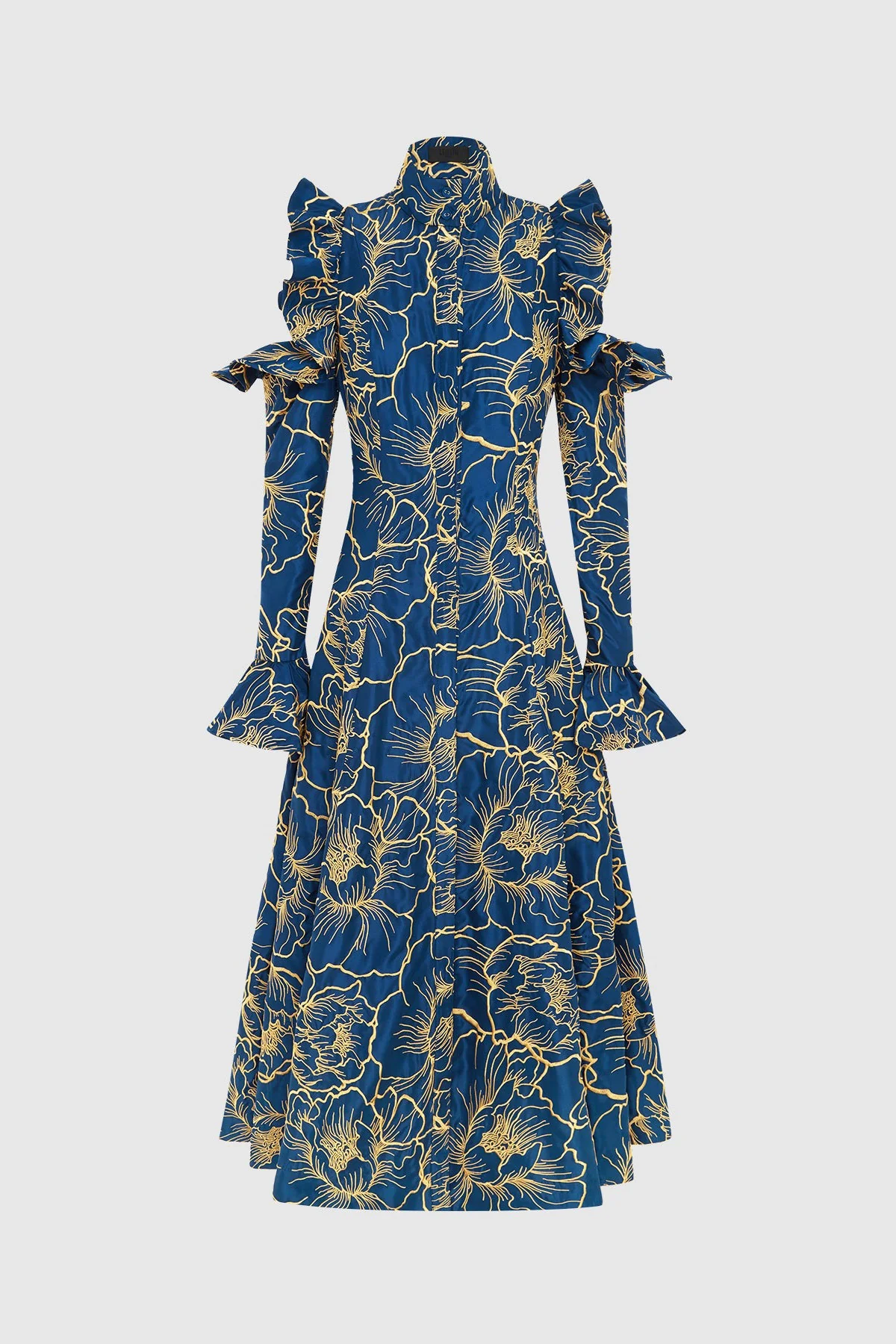 Leo Lin Ezra Midi Dress - Marine Blue - Image 6