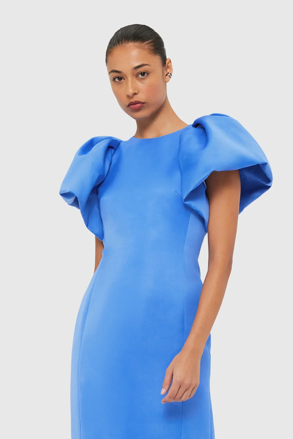 Leo Lin Lucinda Maxi Dress - Steel Blue - Image 2