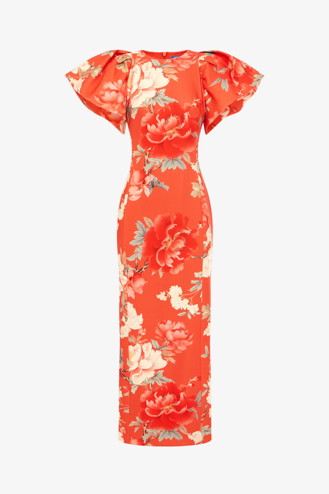Leo Lin Lucinda Printed Maxi Dress - Saffron Peony Print - Image 3
