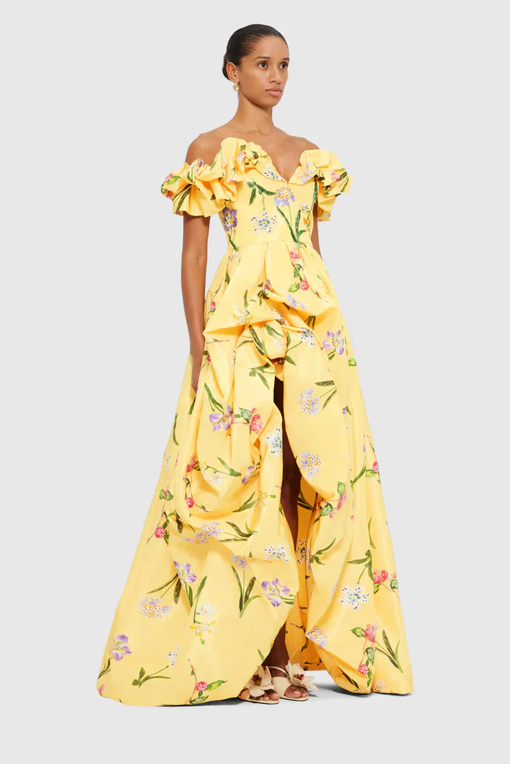 Leo Lin Maxime Voluminous Gown - Wild Flower in Sorbet - Image 2