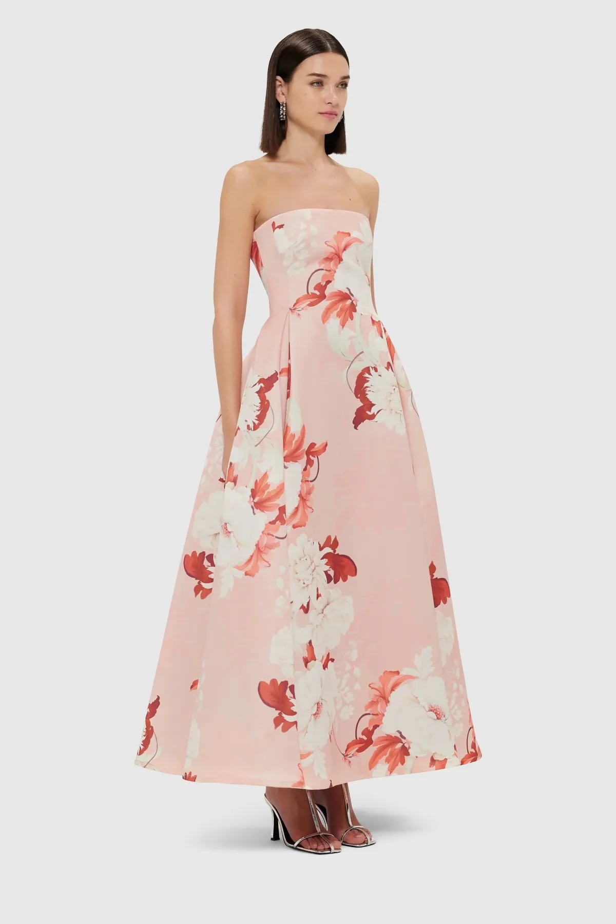 Leo Lin Nora Bustier Maxi Dress - Peony Print - Image 5