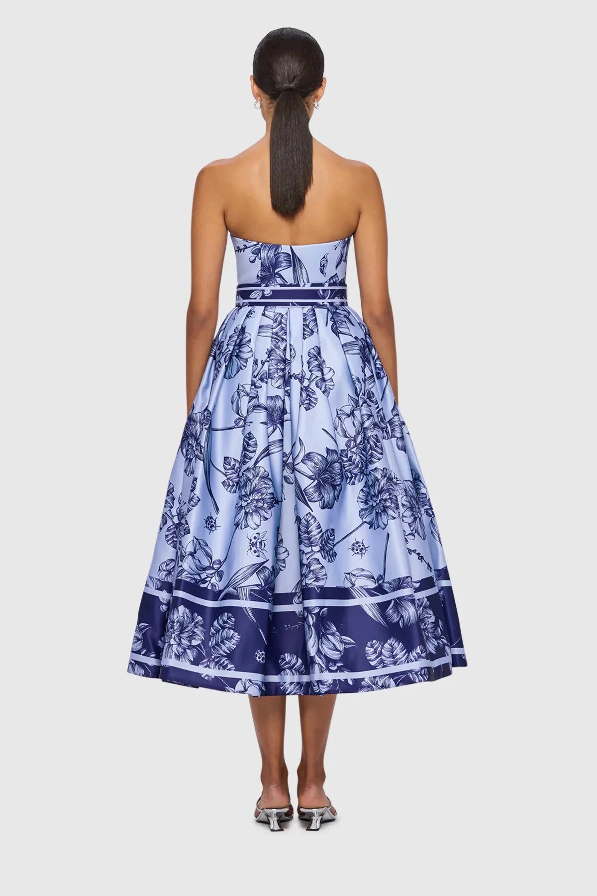 Leo Lin Norine Bustier Midi Dress - Hyacinth - Image 5