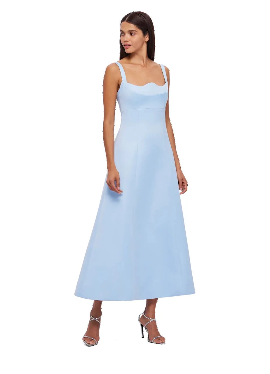 Leo Lin Odette Midi Dress - Sky Blue - Image 2