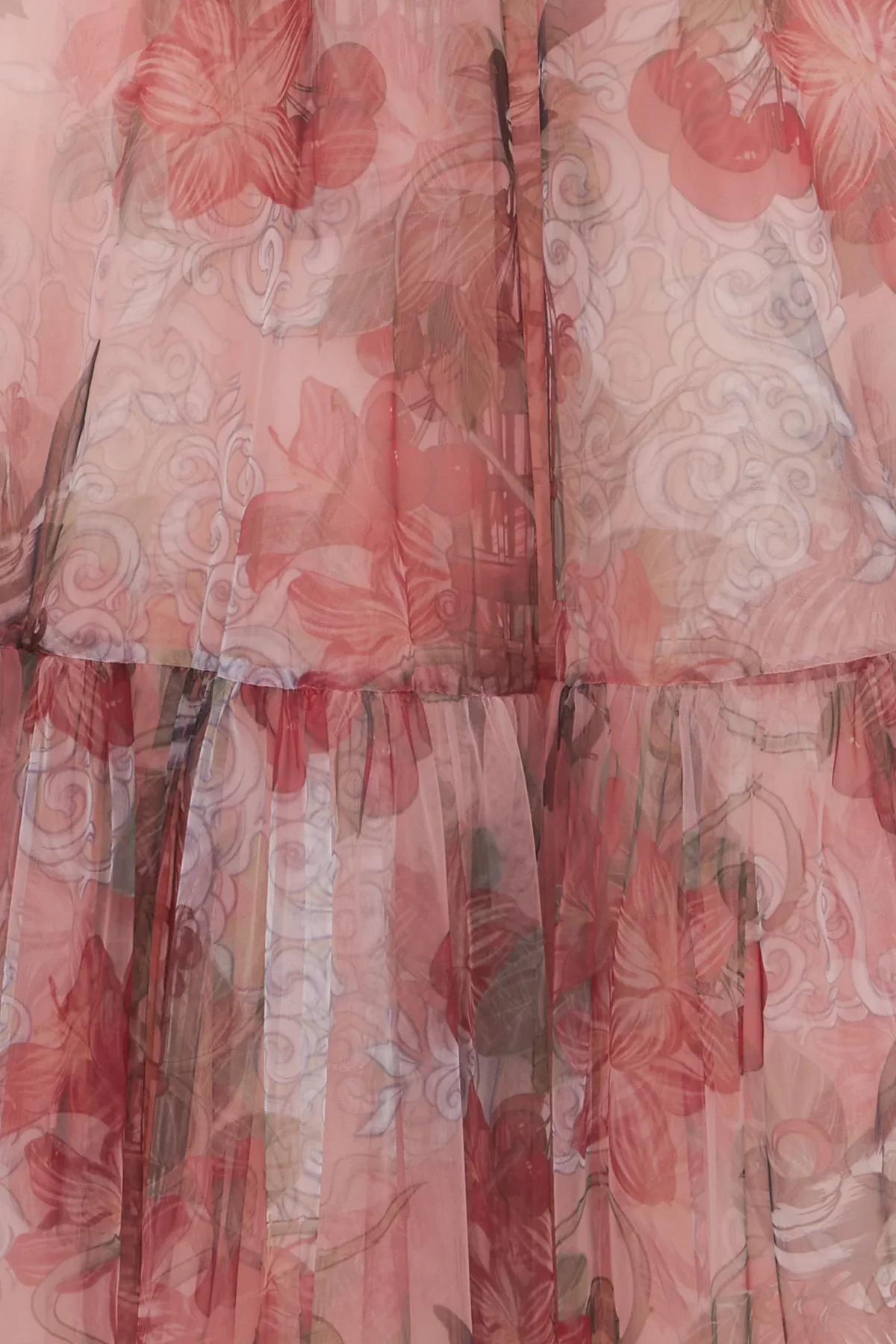 Leo Lin Rae Bustier Midi Dress - Azalea Print in Fortune - Image 6
