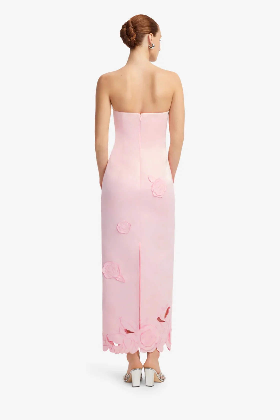 Leo Lin Rayna Appliqué Bustier Maxi Dress - Blush Pink - Image 4