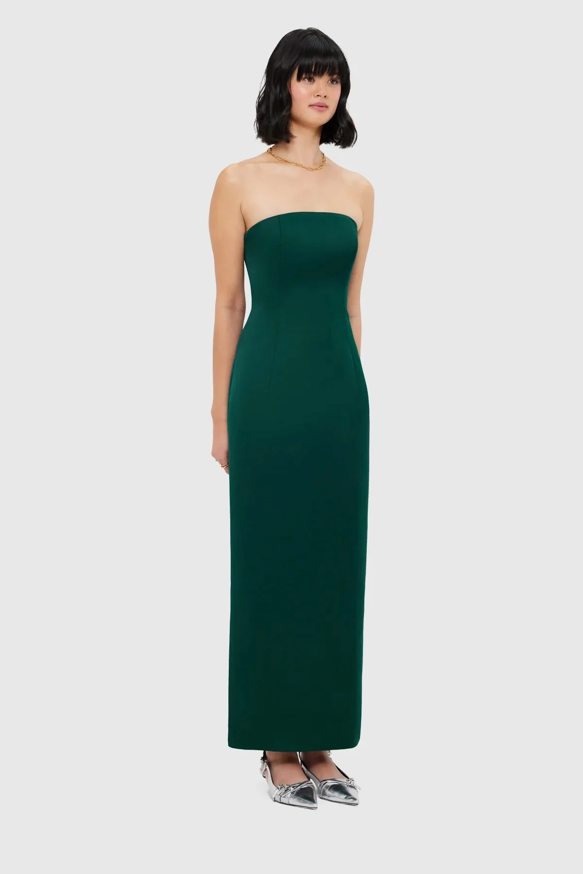 Leo Lin Rayna Bustier Maxi Dress - Emerald - Image 3