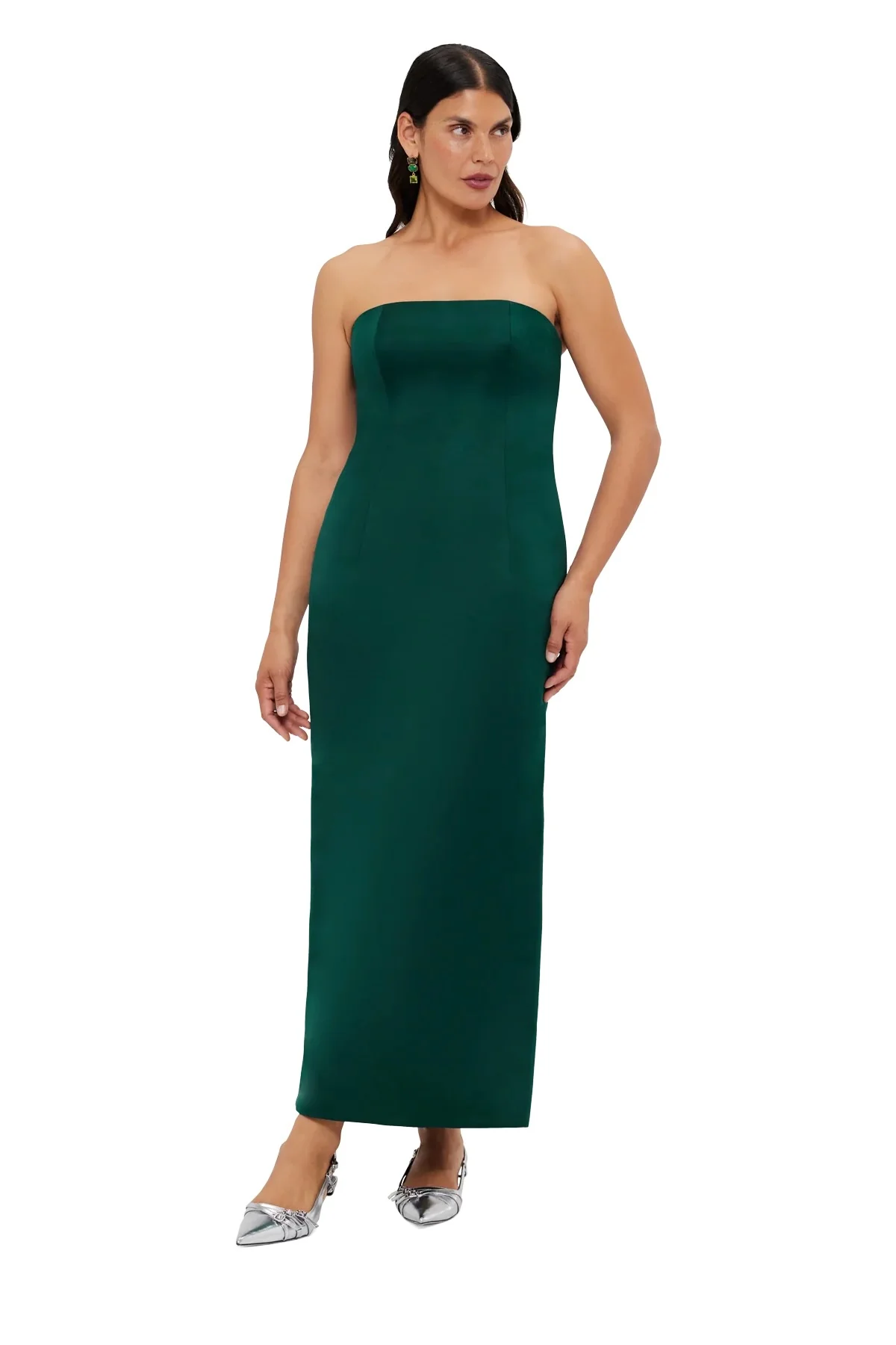 Leo Lin Rayna Bustier Maxi Dress - Emerald - Image 7