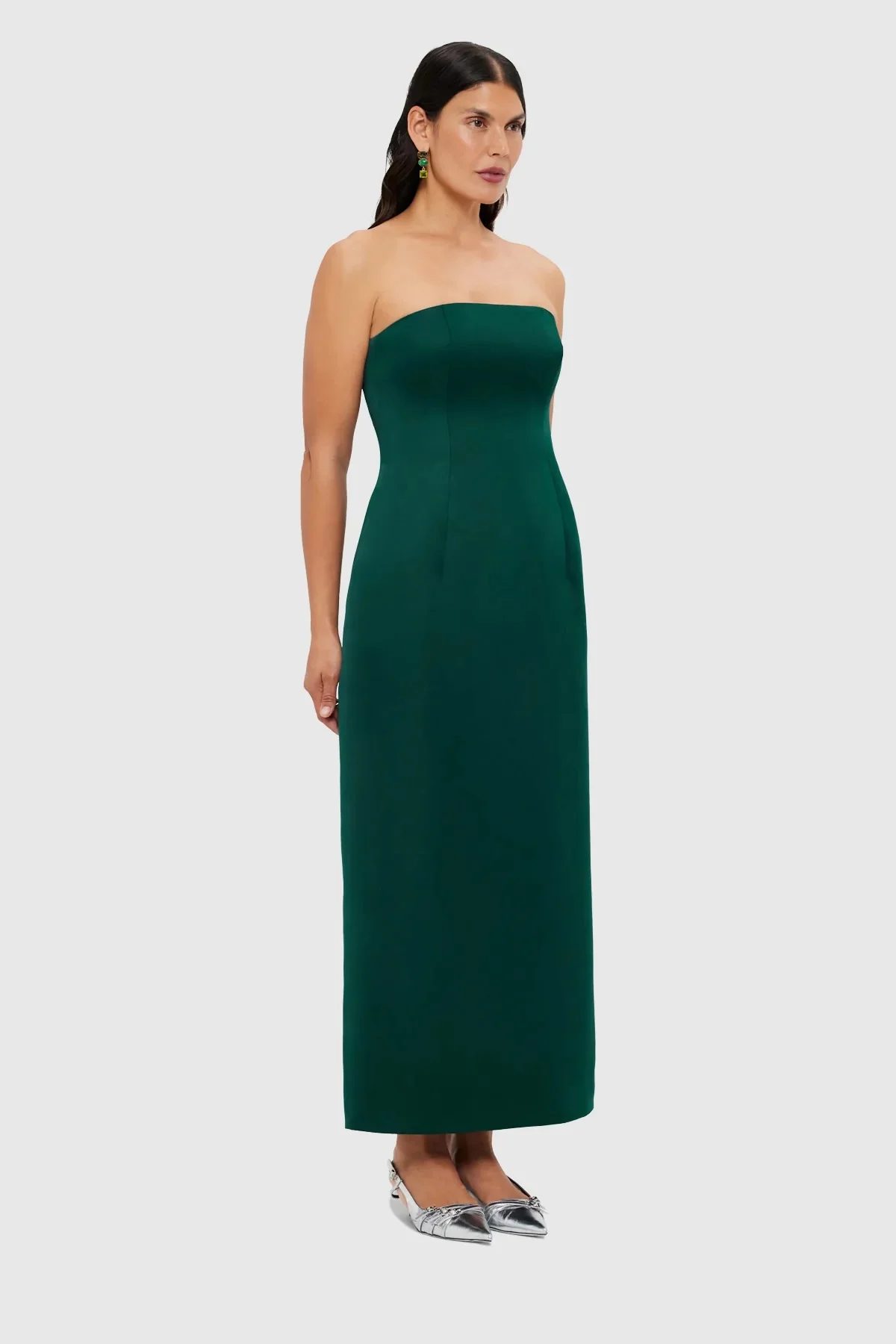 Leo Lin Rayna Bustier Maxi Dress - Emerald - Image 9