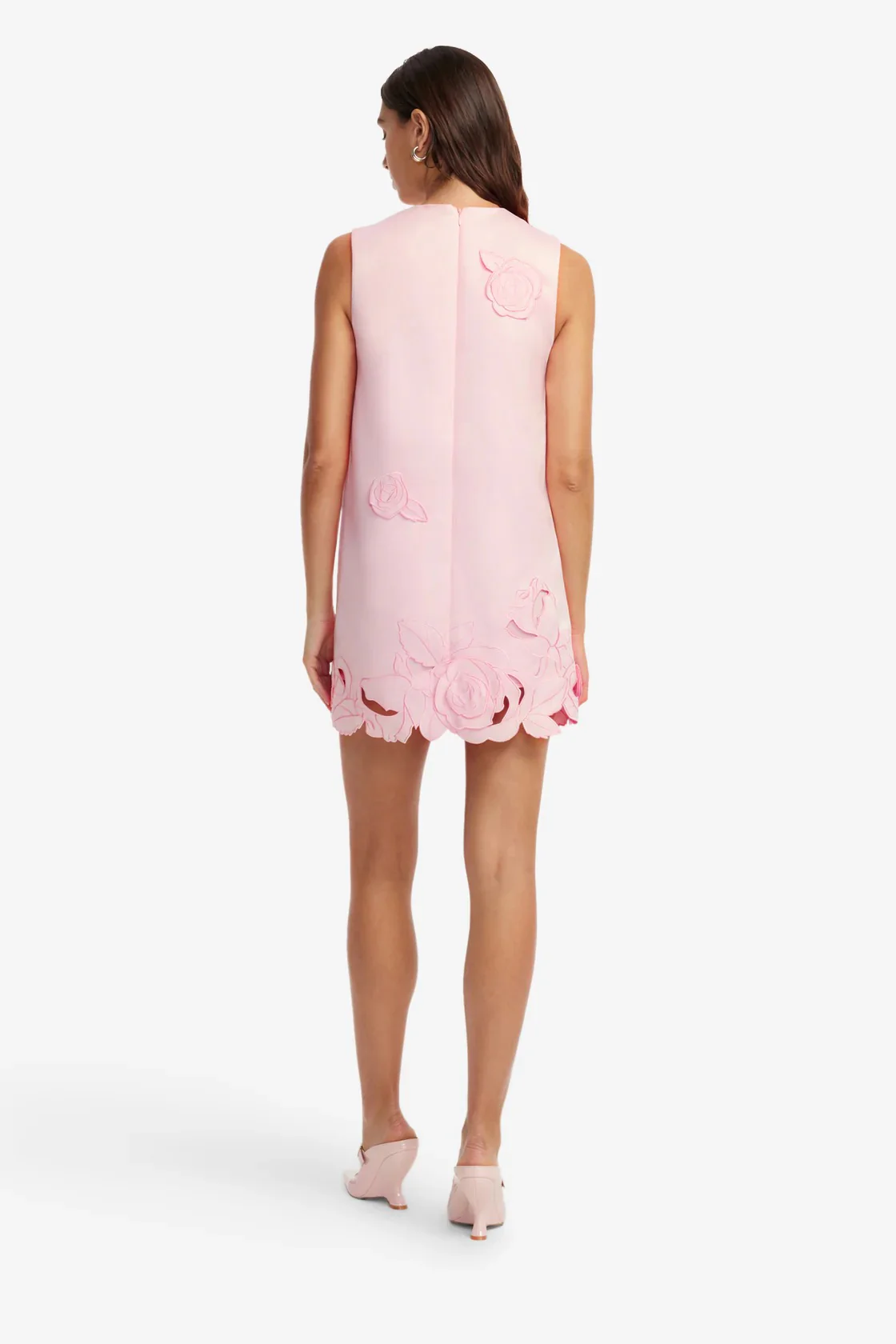 Leo Lin Yvonne Applique Mini Dress - Blush Pink - Image 4