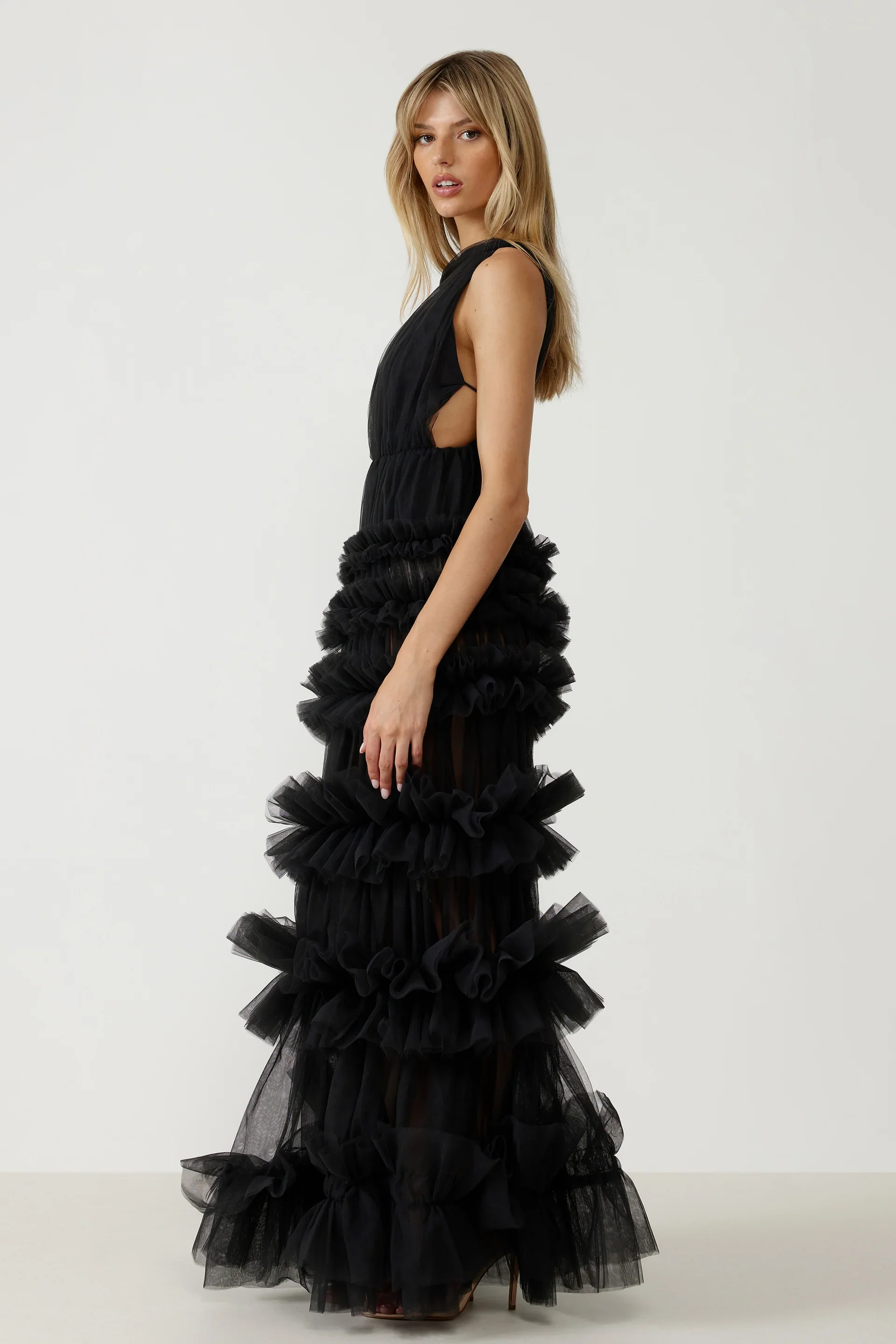 Lexi Mariella Dress - Charcoal - Image 5