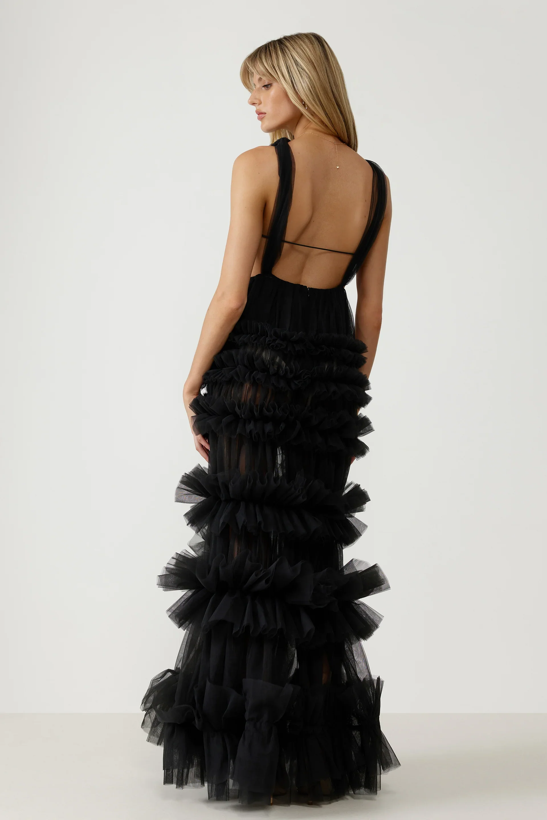 Lexi Mariella Dress - Charcoal - Image 9