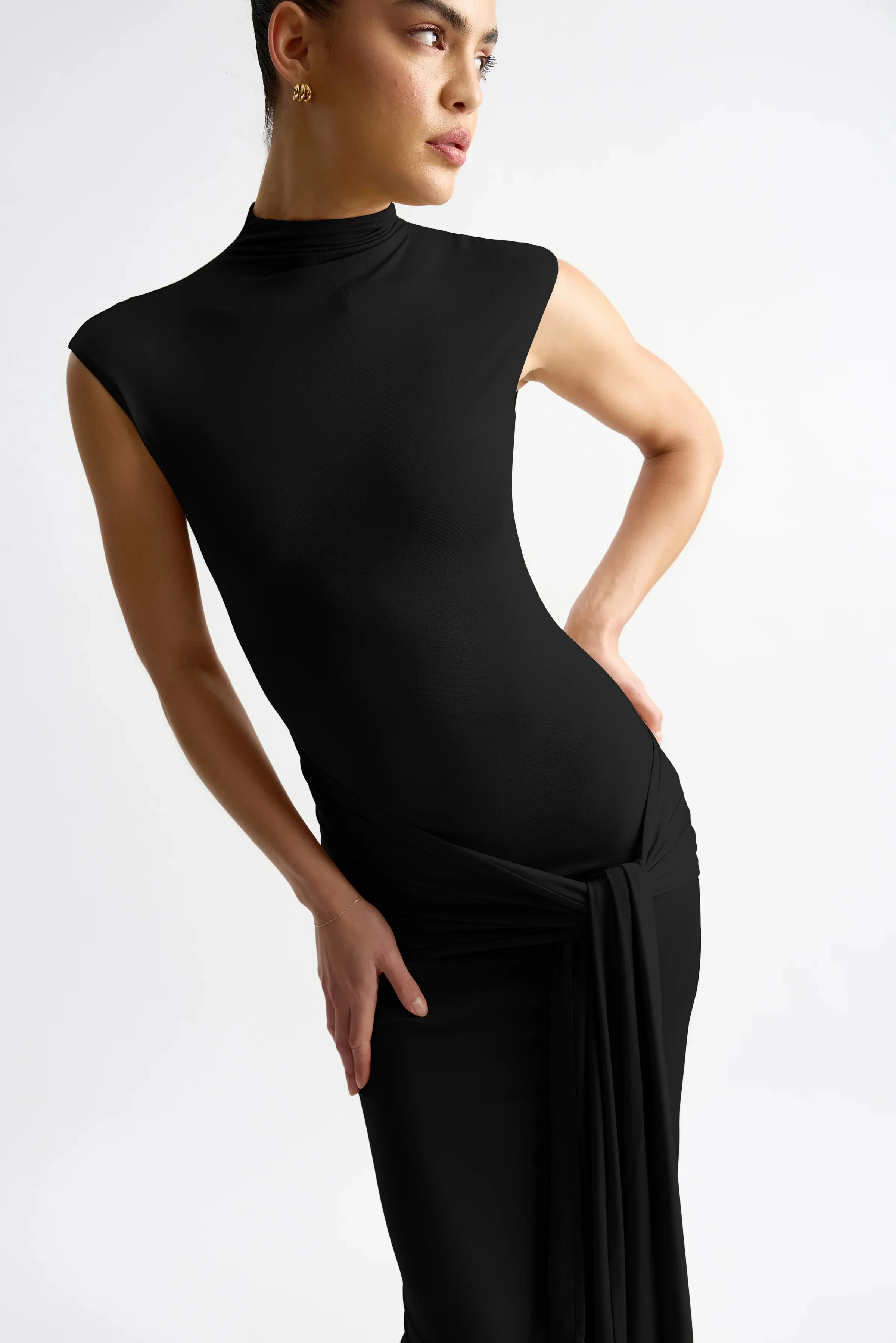 Lexi Thierry Dress - Black - Image 4