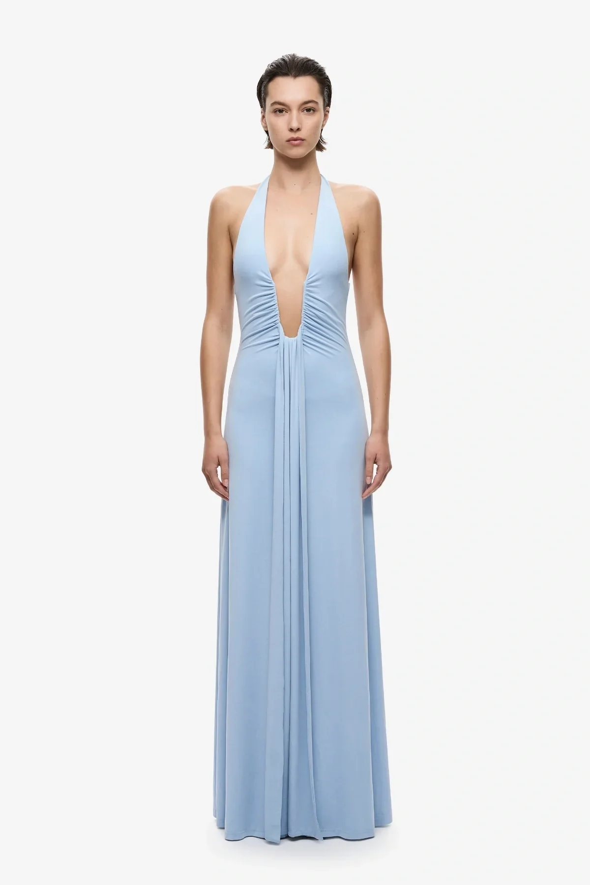 Misha Jennifer Cupro Maxi Dress - Cornflower Blue