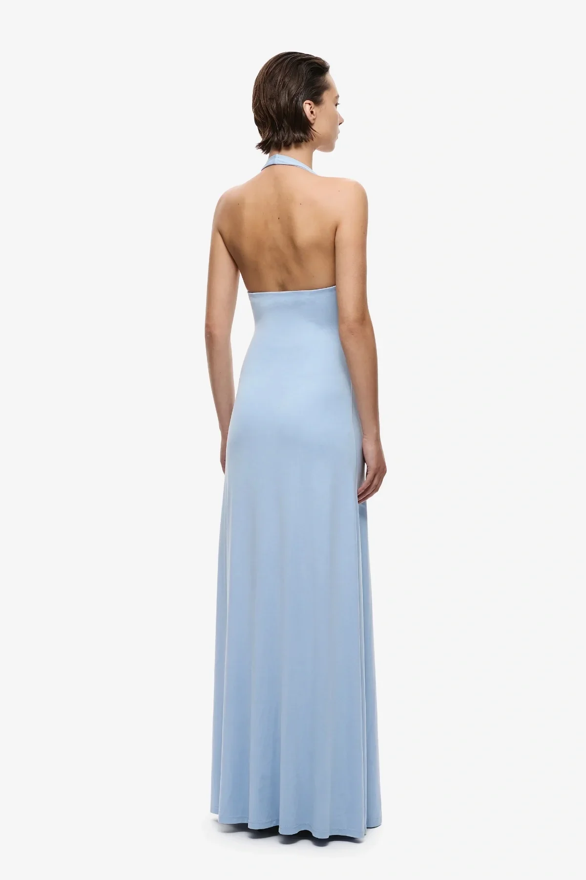 Misha Jennifer Cupro Maxi Dress - Cornflower Blue - Image 3