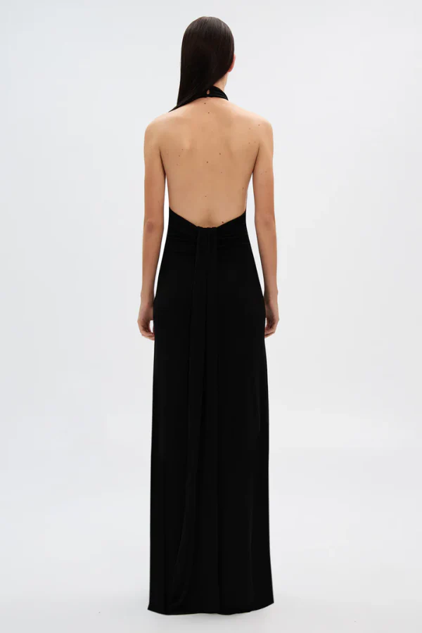 Misha Maybel Jersey Gown - Black - Image 4