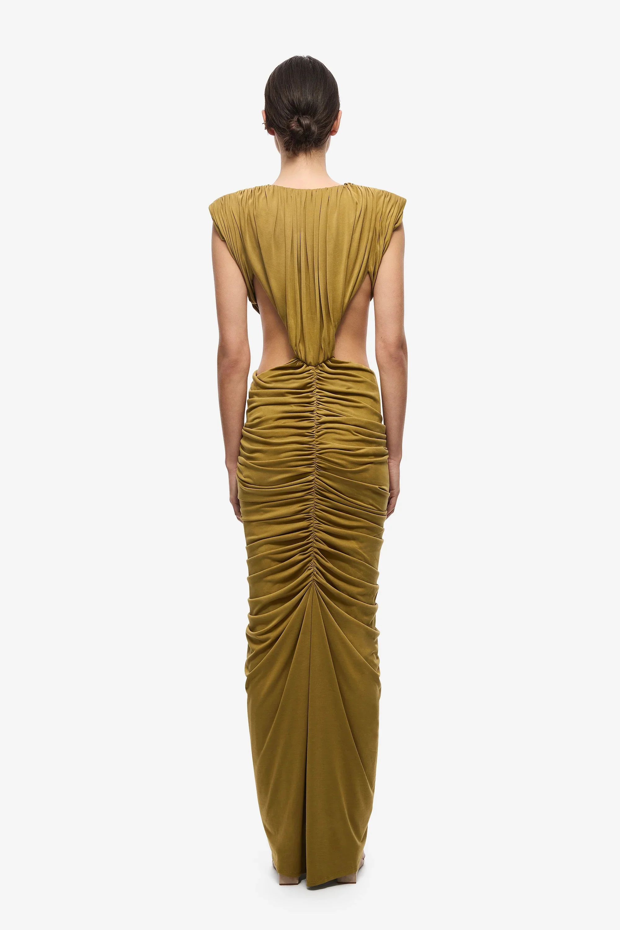 Misha Solacia Cupro Dress - Plantation - Image 5