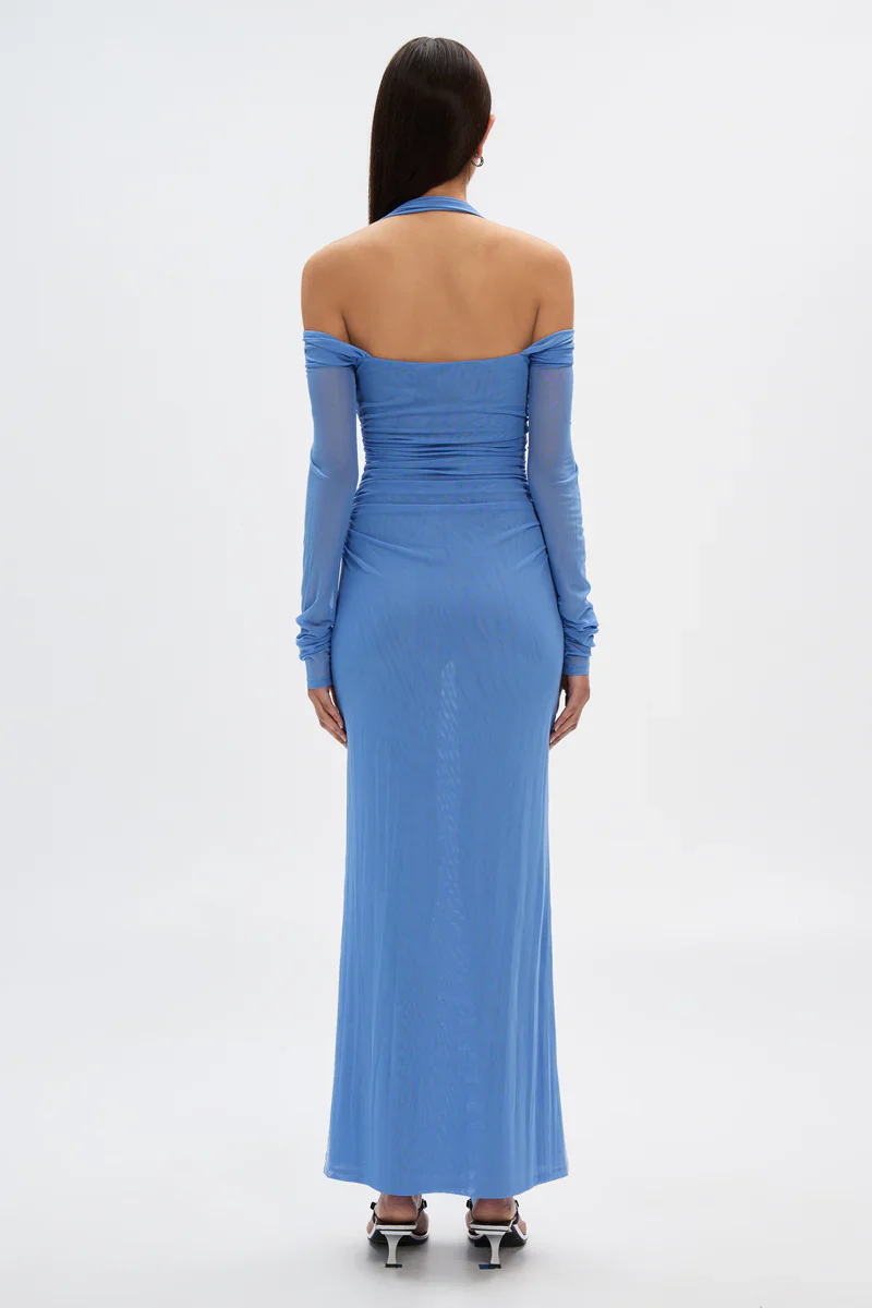 Misha The Sonnet Mesh Dress - Cornflower Blue - Image 4