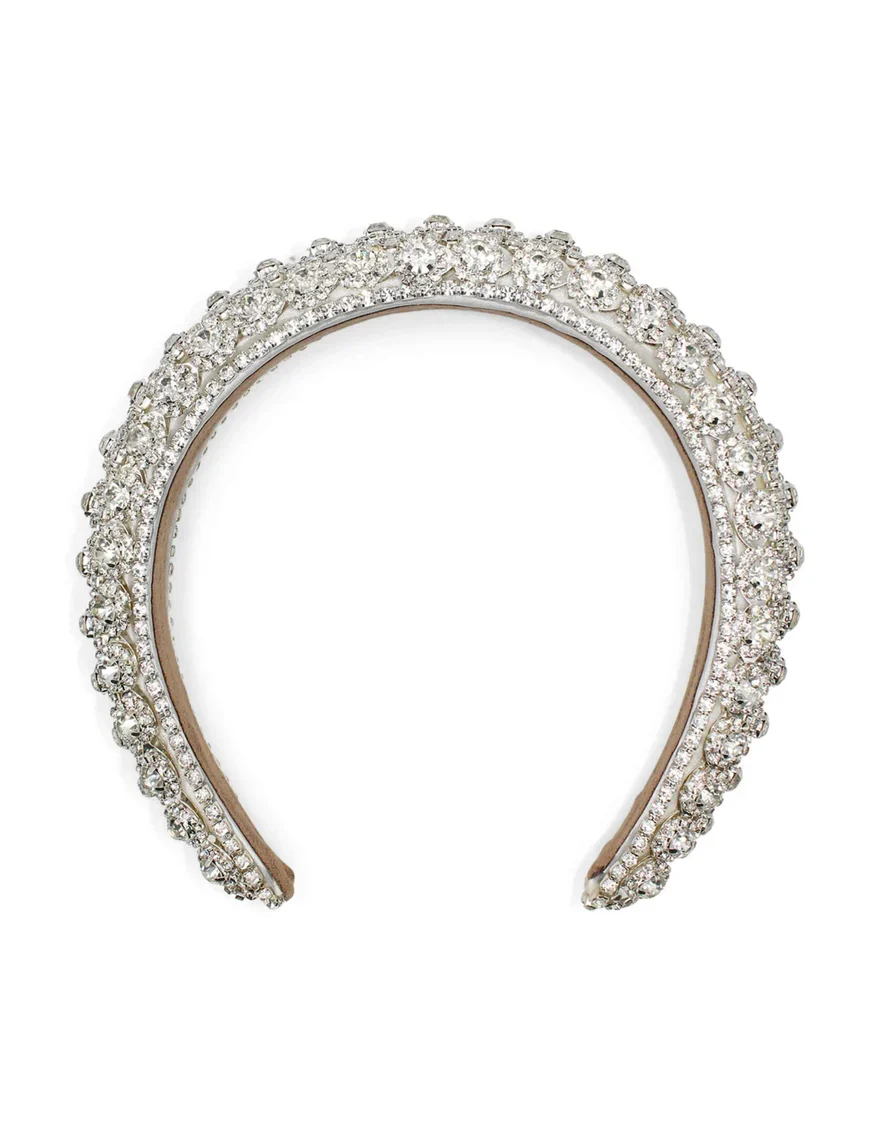Morgan & Taylor Avah Headband - White & Silver - Image 2