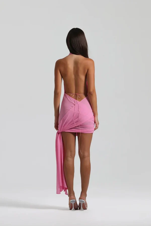 Natalie Rolt Anastasia Mini/Maxi Dress - Candy Pink - Image 4